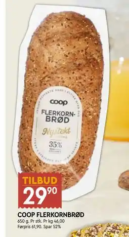 Coop Mega COOP FLERKORNBRØD tilbud