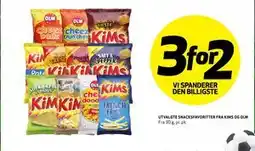 Bunnpris UTVALGTE SNACKSFAVORITTER FRA KIMS OG OLW tilbud
