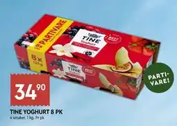 Coop Mega TINE YOGHURT 8 PK tilbud