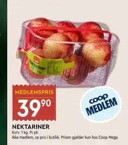Coop Mega NEKTARINER, Medlemspris tilbud