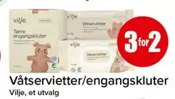 Spar Våtservietter/engangskluter tilbud