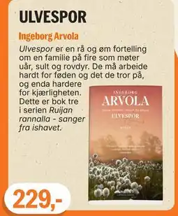 Ark Bokhandel ULVESPOR tilbud