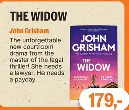 Ark Bokhandel THE WIDOW tilbud
