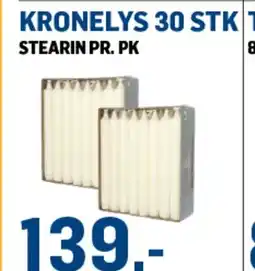 Price Lagerbutikk Kronelys 30 stk telys tilbud