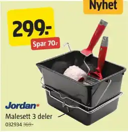 Jula Jordan Malesett 3 deler tilbud