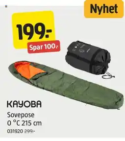 Jula KAYOBA Sovepose tilbud