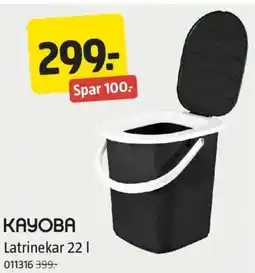 Jula Kayoba latrinekar tilbud