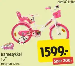 Jula Unicom barnesykkel 16" tilbud