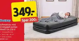 Jula Bestway luftmadrass med innebygget pumpe tilbud
