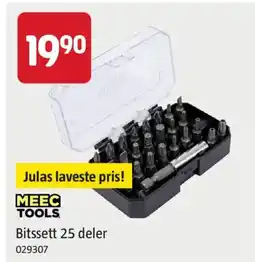 Jula MEEC TOOLS Bitssett 25 deler tilbud