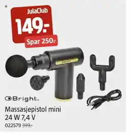 Jula Bright.. Massasjepistol mini 24 W 7,4 V tilbud