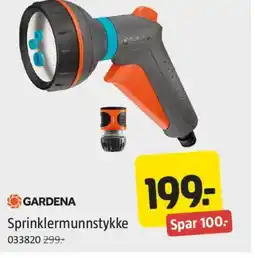 Jula Gardena sprinklermunnstykke tilbud