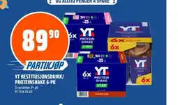 Coop Obs Yt restitusjonsdrikk/ proteinshake 6-pk tilbud