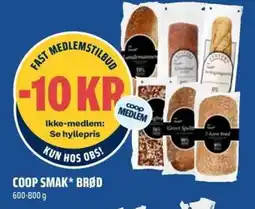 Coop Obs Coop smak* brød tilbud