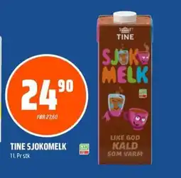 Coop Obs Tine sjokomelk tilbud