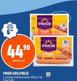 Coop Obs Prior grillpølse tilbud