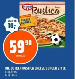 Coop Obs Dr. oetker rustica cheese burger style tilbud