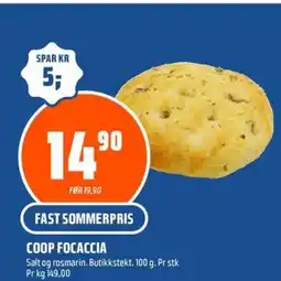 Coop Obs Coop focaccia tilbud