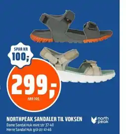 Coop Obs Northpeak sandaler til voksen tilbud