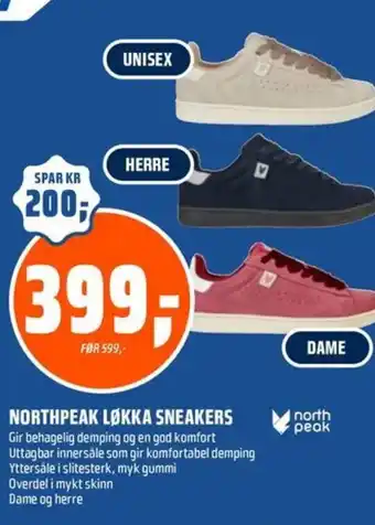 Coop Obs Northpeak løkka sneakers tilbud
