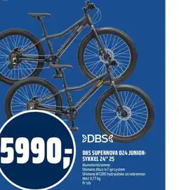 Coop Obs Dbs supernova d24 junior- sykkel 24" 25 tilbud