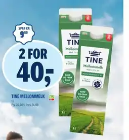 Coop Obs Tine mellommelk tilbud