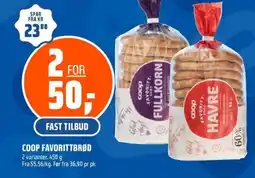 Coop Obs Coop favorittbrød tilbud