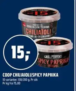 Coop Obs Coop chiliaioli/spicy paprika tilbud
