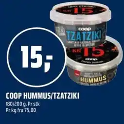 Coop Obs Coop hummus/tzatziki tilbud