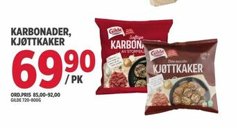 Jacobs Karbonader, kjøttkaker tilbud