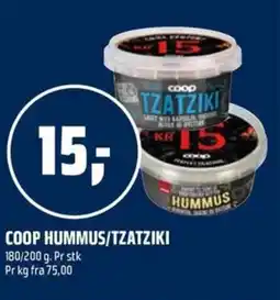 Coop Obs Coop hummus/tzatziki tilbud