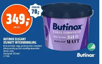 Coop Obs Butinox elegant 05/matt interiørmaling tilbud