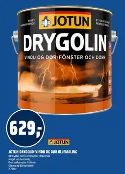 Coop Obs Jotun drygolin vindu og dør oljemaling tilbud