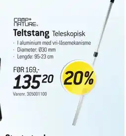 Thansen Teltstang tilbud