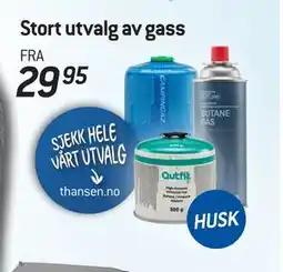 Thansen Stort utvalg av gass tilbud