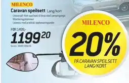 Thansen MILENCO Caravan speilsett tilbud