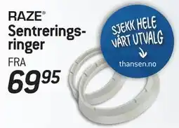 Thansen RAZE Sentreringsringer tilbud