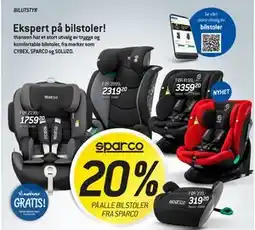 Thansen 20% PÅ ALLE BILSTOLER FRA SPARCO tilbud