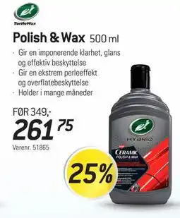 Thansen TurtleWax Polish & Wax tilbud