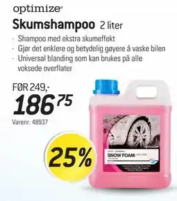 Thansen optimize Skumshampoo tilbud