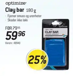 Thansen optimize Clay bar tilbud