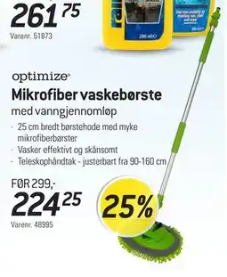 Thansen optimize Mikrofiber vaskebørste tilbud