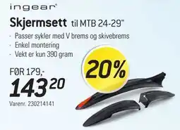 Thansen Skjermsett til MTB 24-29 tilbud