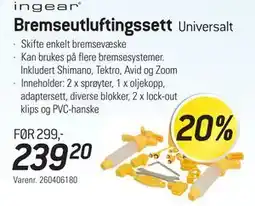 Thansen Bremseutluftingssett Universalt tilbud