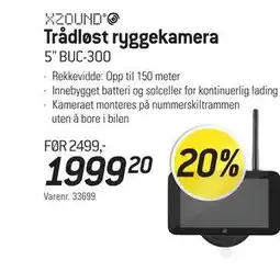 Thansen Trådløst ryggekamera tilbud