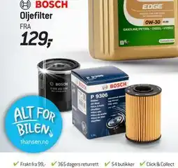 Thansen BOSCH Oljefilter tilbud
