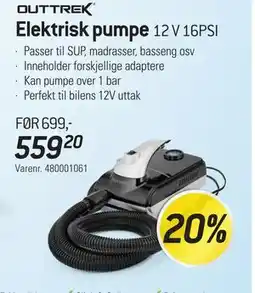 Thansen OUTTREK Elektrisk pumpe tilbud
