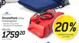 Thansen 20% PÅ DRIVSTOFFTANK 53 LITER tilbud
