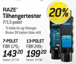 Thansen RAZE Tilhengertester tilbud