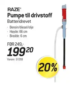 Thansen Pumpe til drivstoff tilbud